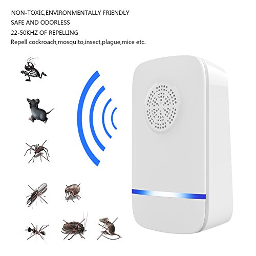 image for Pest Repeller With Night Light, Molie Ultrasonic Pest Repeller by Fini
