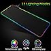 RGB Gaming Mouse Pad Large with 13 Modes and 2-Level Brightness, Extra Large Soft Led Extended Mousepad, Non-Slip Rubber Base Mouse Keyboard Mat – 31.5 X 11.8 Inchesthumb 1