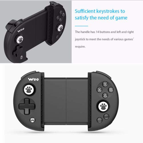 FidgetFidget Wireless Mobile Game Non-Vibration Stretchable Handle Controller Black - Thumbnail 7