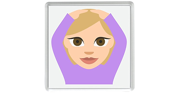 IamEngland Cara con Gesto Ok Tono 2 Emoji 58mm x 58mm Nevera ...