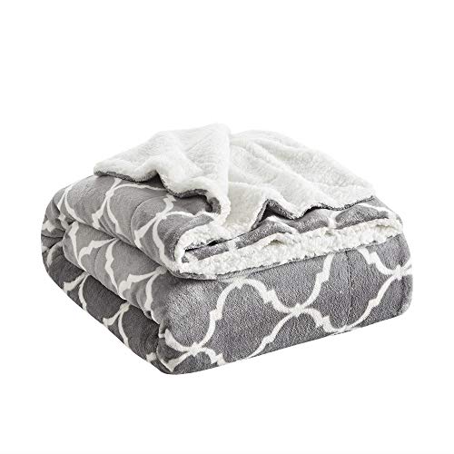 Comfort Spaces Ultra Soft and Cozy Sherpa Reversible Throw Blankets for