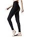 TSLA TM-FYP54-BLK_Small Yoga Pants High-Waist Leggings w Side Pockets FYP54