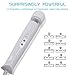 Massager Handheld with 10 Powerful Speeds 10 Vibration Patterns, Personal Body Massager for Back Neck Shoulder Sore (white)