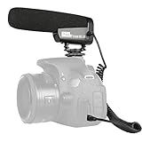 Camera Video Microphone, Pixel Interview Video Shotgun Mic Recording Voice Microphones for Canon Nikon Sony and More DSLR Camera/Camcorders (with 3.5mm Interface)