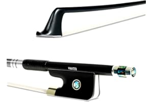 Viotti Carbon Fiber Cello Bow, Hand Crafted by Professional Bow Makers, Strong, Stiff & Well Balanced, Made with Mongolian Horse Hair, For Cellist of All Skill Levels