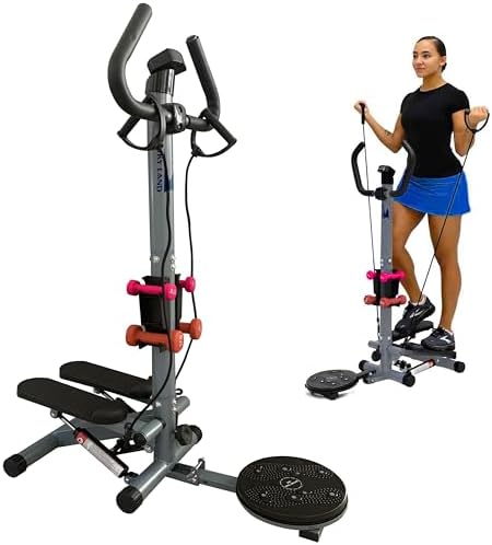 SKY LAND Stair Stepper with Resistance Bands, Dumbbells, Twister