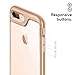 Caseology Skyfall for Apple iPhone 8 Plus Case (2017) / for iPhone 7 Plus Case (2016) - Clear Back & Slim Fit - Gold (D)