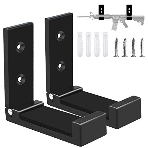GOHIKING Gun Rack Wall Mount Gun Racks Folding Shotgun Hooks Hangers