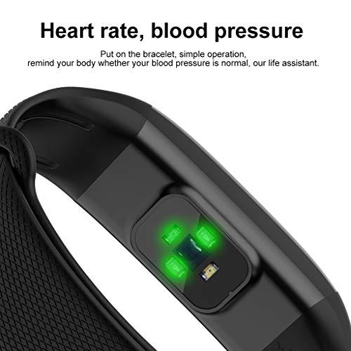 Itlovely Fitness Trackers, IP68 Waterproof with Heart Rate Monitor, Bluetooth 4.0 Waterproof Smart Fitness Wristband Silicone Bracelet with Pedometer Step and Sleep Monitor