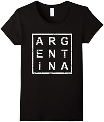Women's Stylish Argentina T-Shirt Medium Black