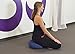 YogaAccessories Round Cotton Zafu Meditation Cushion - Blue