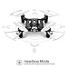 Mini Drones for Kids or Adults, RC Drone Helicopter Toy, Easy Indoor Small Flying Toys Pocket Quadcopters for Boys or Girls Black
