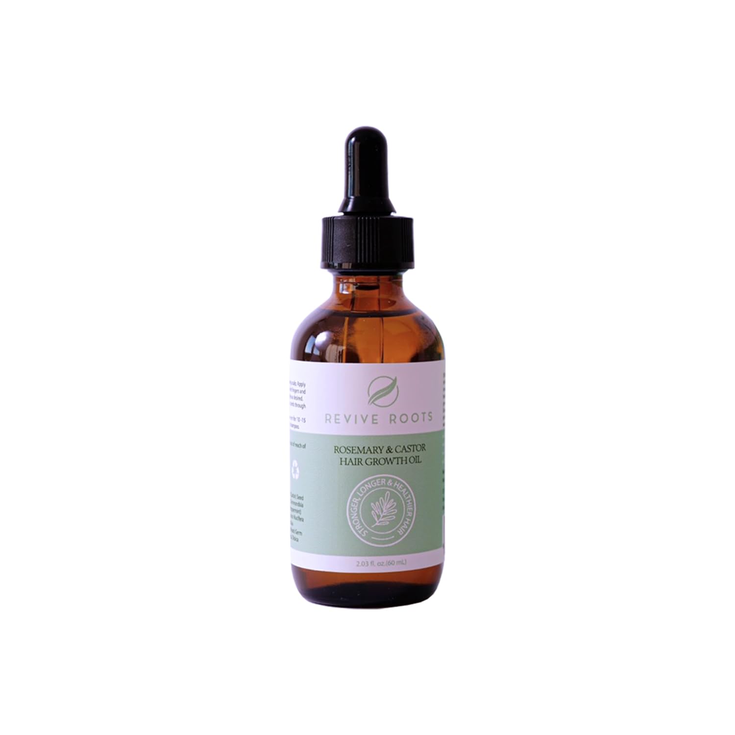 Revive Roots Organics Rosemary & Castor Oil - Hair Growth Oil with 13 Essential Oils to Support Thicker, Healthier Hair - Hair Oil with Anti-Hair Loss Treatment, Nourishes Scalp & Strengthens Roots