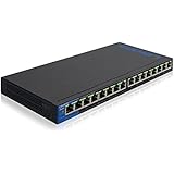 Linksys 16-Port Business Desktop Gigabit PoE+ Switch (LGS116P)