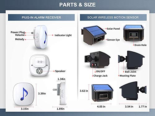 4 HTZSAFE+Transmission+Range+Solar+Batteries+Outdoor+Weatherproof
