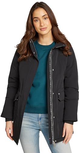 Tommy Jeans Women's Tjw Technical Down Parka Dw0dw18866 Parka Coat, Black (Black), XXS