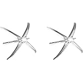 Dainty Star Burst Small Stud Earrings for Women Cartilage 925 Sterling Silver Pin Cubic Zirconia Crystal Starburst Studs Earring Cute Jewelry Gifts Hypoallergenic