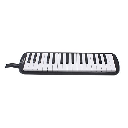 Z-ZTDM Black 32-Key Melodica Instrument with Piano Keyboard Style, Suit for Music Lovers Music Learning, Playing, Party Fun with Short Mouthpiece & Soft Hose & Carrying bag - Thumbnail 3