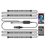 MICTUNING RGB Car Interior Lights, Upgraded 2-in-1