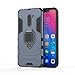 Xiaomi Pocophone F1 Case DWaybox Ring Holder Iron Man Design 2 in 1 Hybrid Heavy Duty Armor Hard Back Case Cover for Xiaomi Pocophone F1 6.18 Inch (Dark Blue)