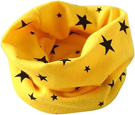 Lutents ネックウォーマー 子供用 40 37cm 男の子 女の子 可愛い 星柄 コットン 柔らかい ジュニア 子ども 首巻き 保温 暖かい 冷え対策 マフラー キッズ フリーサイズ 防寒 吸汗速乾性 洗濯機 洗濯 洗える