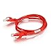C2G 27861 Cat6 Crossover Cable - Snagless Unshielded Network Crossover Patch Cable, Red (3 Feet, 0.91 Meters) primary