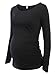 Women's Motherhood Maternity Tunic Tops Mama Clothes Flattering Side Ruching Xmas Pregnancy T-shirt