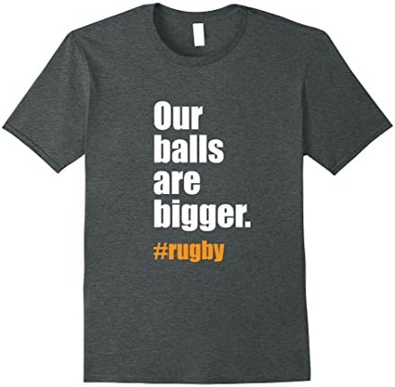Mens Funny Rugby Sports T-Shirt XL Dark Heather