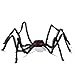 PREXTEX Halloween Spider with Light Up Eyes (LED Lights) - Decorations 4 Ft Hairy Spider Prop with Giant LED Red Eyes - Halloween Decor for Indoor, Outdoor, Golf Cart, Wall - Door Hanger
