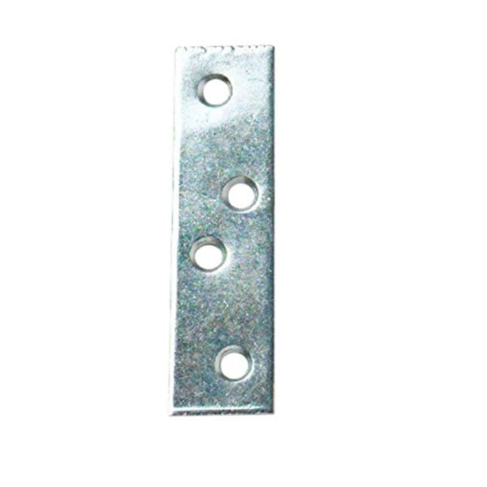 Merriway BH05366 (4 Pcs) Repair Bracket Brace Plate Straight, BZP 125mm - Pack of 4 Pieces