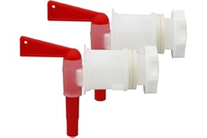 2 Pack Plastic Bottling Bucket Spigot tap Faucet for Homebrew Wine Making Beer