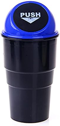 Hongshida Car Trash Bin Car Trash Can Traveling Auto Trash Container Debris Organizer Bag Car Storage Box(Blue,1 Pcs)