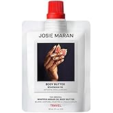 Josie Maran Bohemian Fig - Whipped Argan Oil Refillable Firming Body Butter Travel Size 2 Fl. Oz, White
