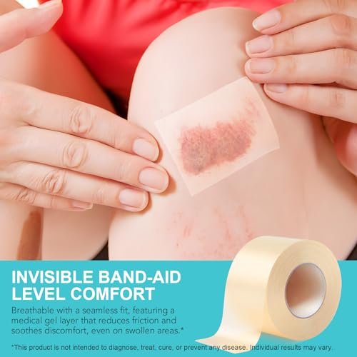 Hydrocolloid Plaster Roll 5 cm x 3.6 m, Self-Adhesive Hydrocolloid Wound Plasters for Blisters, Cuts & Skin Protection, Various Sizes, Can Be Cut to Size, Pack of 1