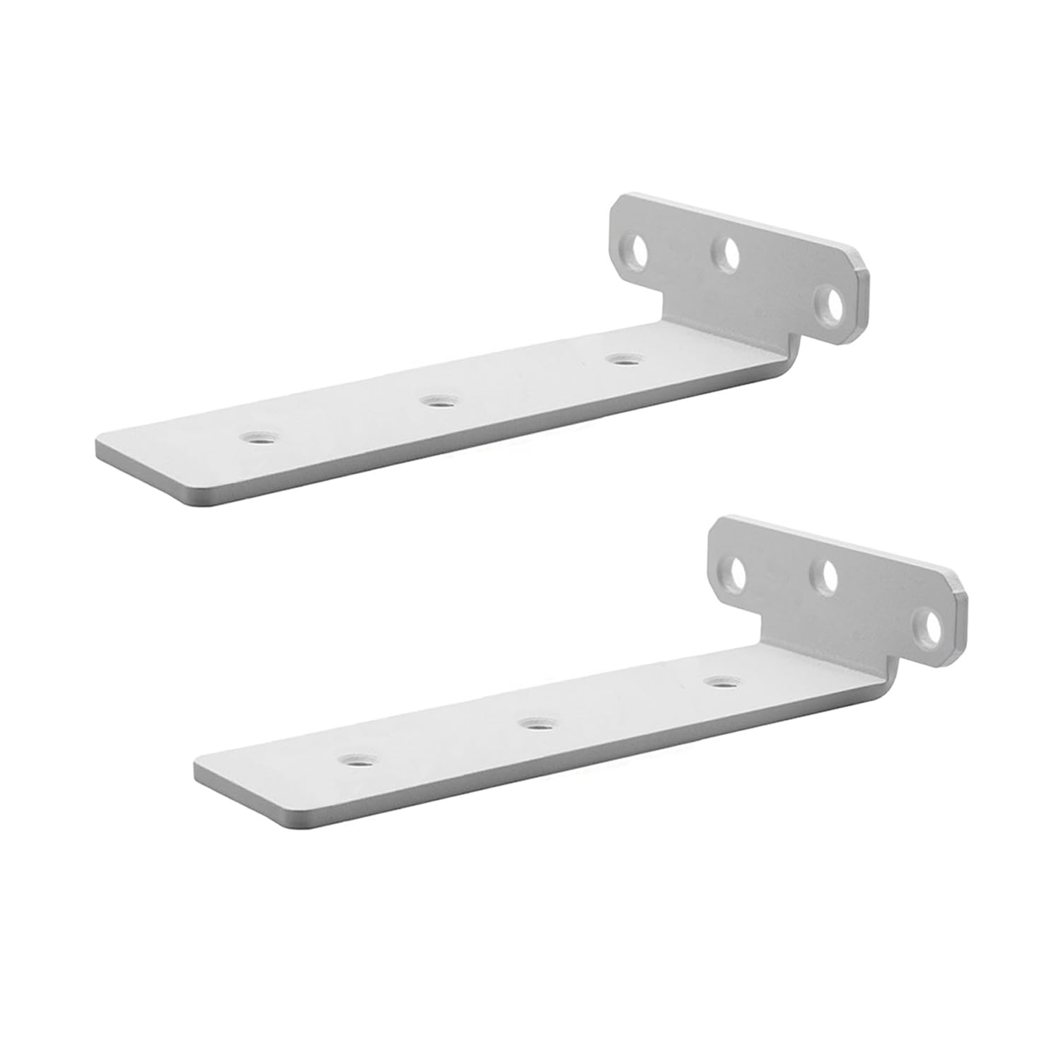 Melairy 2PC Thickened White Shelf Brackets Wall Mounted Shelve Brackets 20CM Metal L Bracket Right Angle Table Support Bracket…