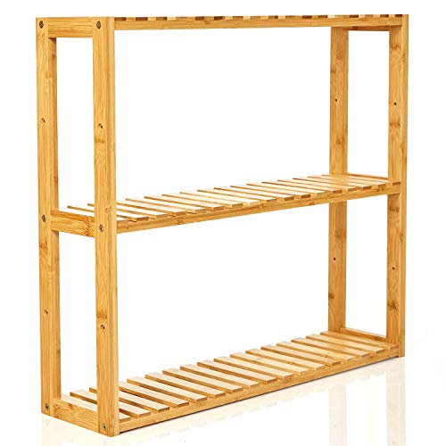 Comprar bambuswald© Estantería de Pared Hecho de 100% bambú ǀ Estante