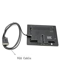 Camecho Monitor LCD de 9" HD 800x480 TFT Color Screen, 2 Entradas de Vídeo HDMI VGA, Soporte de respaldo de coche, Mini PC Display, CCTV, Seguridad en el Hogar, con Mando a distancia
