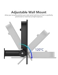 MYRIANN Panel Solar para Blink XT Cámara de Seguridad, Soporte de Pared al Aire Libre Impermeable Solar Panel de Carga de Energía para Blink XT Sistema de Cámara de Seguridad Hogar