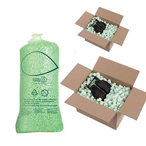Loose Fill - Void Fill Poly Chips - ECO FLO PAK Green 15 Cubic Foot (Biodegradable) *** Next Day DELIVERY *** Visit Our Exciting Amazon Packaging Catalogue - Search > Wellpack Europe