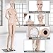 Giantex Plastic Realistic Display Head Turns Dress Form w/ Base Female Mannequin