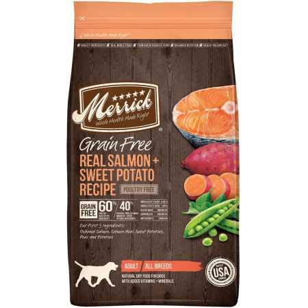 Merrick Grain Free Real Salmon Sweet Potato Recipe Dry Dog Food (12 lb)