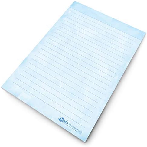 Monster Stationery, Made in the UK Do List Notepad, Things Do Today List Pad A5-60 Sheets, Blue Watercolour, 80gsm