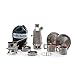 Kelly Kettle Trekker 20 oz. Stainless Steel Ultimate Kit (0.6 LTR) Rocket Stove Boils Water Ultra Fast with just Sticks/Twigs. for Camping, Fishing, Scouts, Hunting, Emergencies, Hurricanes, Tornados