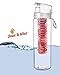 Infuser Water Bottle 27 Ounce - Updated for 2015! - FREE Recipe Booklet with Order* - Made of Eastman Tritan™ - Create Your Own Flavored Water, Naturally, with Ingredients YOU Select | The Fun & Healthy Way to Enjoy Your Daily Water.