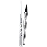 Mistine Maxi Black Eyeliner.a Pen, a Brush Made Freely Draw Water Resistant, Easy to Wash Off. (Pack of 1)