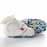 guavaboots - smart, stay on baby booties - 1 pack M/L (tiny zoo (blue))