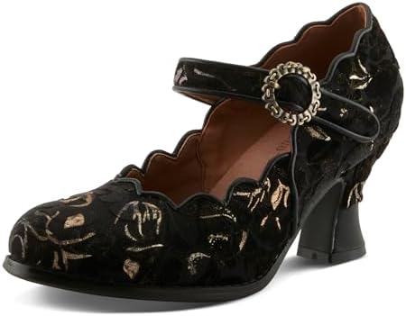 T8138☆展示品☆AlpaSalottiアルパサロンティ☆イタリア☆本革☆2P Amazon.com | L'Artiste ALSEHI Baroque Leather Pump – Embossed Slip