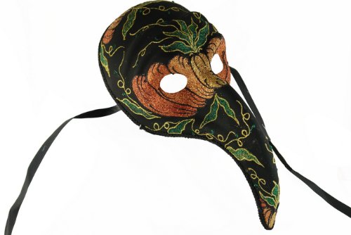NEW Laser Cut Venetian Long-Nosed Diety Maskette Masquerade Halloween Mask