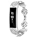 VOMA for Alta HR Bands Alta Bands for Women Men, Stainless Steel Alta Fit bit Bands Alta Bands Alta Replacement Bands Wristbands Small Large Vintage Silver