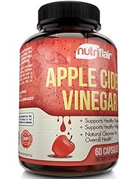 Pastillas de vinagre de sidra de manzana extra fuerza 1250 mg diaria, resultados probados y probados o devolución de dinero – Suplemento de cápsulas de sidra natural sin OMG para pérdida de peso, desintoxicación y digestión, 1